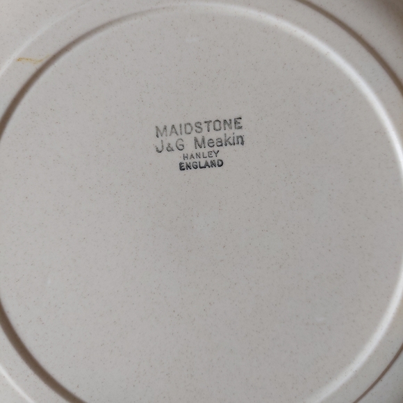 J&G Meakin Maidstone Hanley Vintage Cream Brown Oval Steak Plates Set Of 7 - Picture 4 of 7